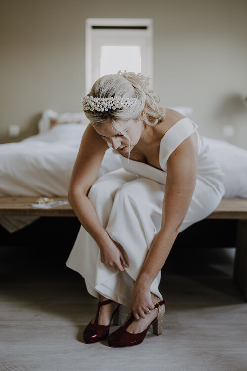 Les chaussures de mariée de Caroline