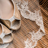 Golden wedding sandals