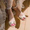 Golden bridal sandals