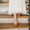 Chaussure mariée petit talon