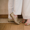Flat bridal shoes