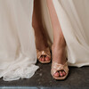 Rose gold Suzanne mule 