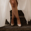Gold wedding pump 