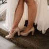 Gold wedding pump 