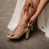 Champagne wedding sandals