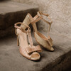 Champagne wedding sandals