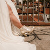 Golden wedding ankle boot