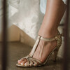Gold wedding sandal
