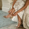 Gold wedding sandal