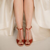 Terracotta bridal sandal