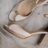 Bridal white heels