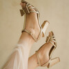 Gold wedding sandal