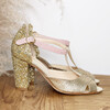 Chaussures de mariage dorées