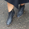 Bottines noires dorées paillettes noeud
