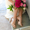 Salomé en irisé or rose et fines paillettes or blond