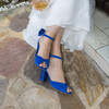 Charlotte en velours et glitter bleu électrique