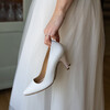Escarpin pointu blanc