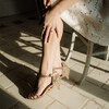 Chloé en fines paillettes et glitter champagne