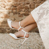 escaprin ouvert blanc et paillettes