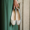 escarpin glitter argent petit talon