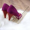 Pump in fuxia suede