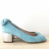 Escarpin ouvert bleu ciel