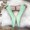 Mint and gold pump 