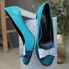Escarpin turquoise