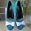 Escarpin turquoise