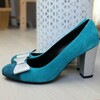 Escarpin turquoise