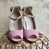 Escarpin ouvert rose