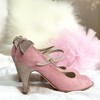 Escarpin ouvert rose