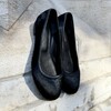 Ballerine en poil noir