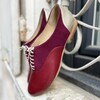 Burgundy and gold Oxford