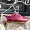 Burgundy and gold Oxford
