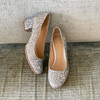 escarpin glitter argent petit talon