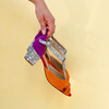 Sandale multicolore avec petit talon