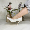 Escarpin en paillettes blanches mariage