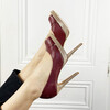 Talon aiguille bordeaux