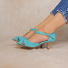 Salomé turquoise clair et doré