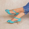 Salomé turquoise clair et doré