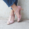 Chaussures de mariée rose poudré