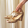 Gold bridal sandal