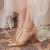 Gold bridal sandal