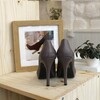 Escarpin plateforme taupe