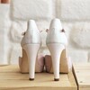 Chaussures de mariée rose pastel