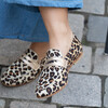 Mocassin léopard et doré