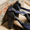 Salomé en velours marine et glitter starlight