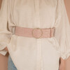 Ceinture Ysé en velours vieux rose