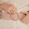 Ceinture Ysé en velours vieux rose